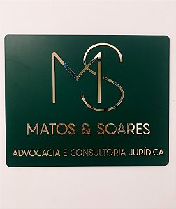 Placa de Parede com Logomarca (80CM)