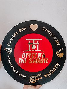 Placa de Parede Redonda