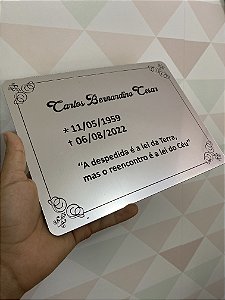 Placa de Homenagem