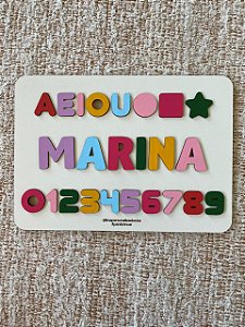 Plaquinha Marina