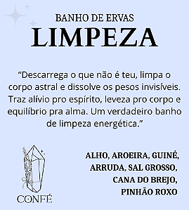 Banho de Ervas - Limpeza