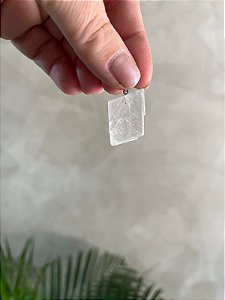 Pingente Calcita Ótica - Memória, Foco, Clareza, Expansão Mental