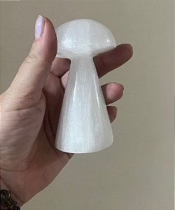 Cogumelo de  Selenita – Limpeza energética e espiritual, Calma e Paz