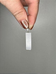 Pingente de Selenita – Limpeza energética e espiritual, Calma e Paz