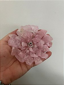 Incensário de Quartzo Rosa - Amor, Cura, Relacionamento, Acolhimento