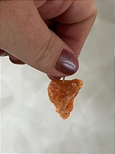 Pingente Calcita Laranja Bruto - Entusiasmo, Alegria, Aumento de memória