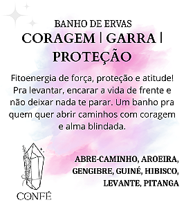 Banho de Ervas  - Coragem, Garra e Proteção ( EDIÇÃO ESPECIAL )