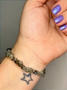 Pulseira de Quartzo Rutilado Cascalho - Manifestação, Clareza e Propósito com Poder