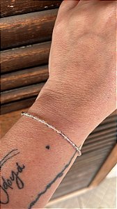 Pulseira de Fluorita Arco-Íris 2mm Multifacetada - Clareza, Organização Mental, Concentração, Proteção Psíquica