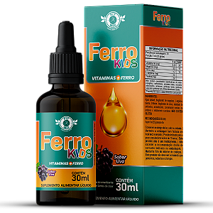 🍇✨ Ferro Kids - 30 ml - Sabor Uva - Fit Mix ✨🍇