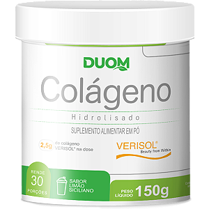 🟢 Colágeno Verisol 150g Sabor Limão Siciliano - Duom 🍋✨