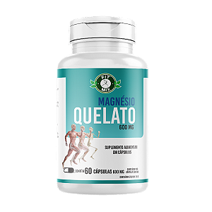 🧠💪 Magnésio Quelato 600mg 60 cápsulas – Fit Mix 💊🦴