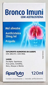 🍯 Xarope com Própolis, Mel Silvestre e N-Acetil L-Cisteína 120ml (ApisNutri)