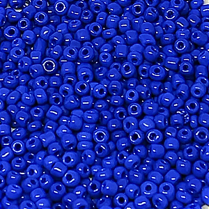 Miçanga 6/0 Azul Royal Leitoso 50gr