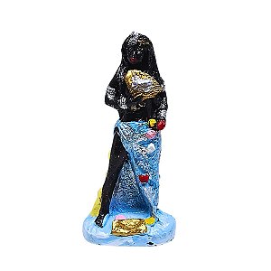 Iemanjá Negra em Gesso 10 CM