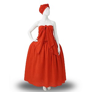 Conjunto Lesie Vermelho 3 peças - Umbanda e Candomblé