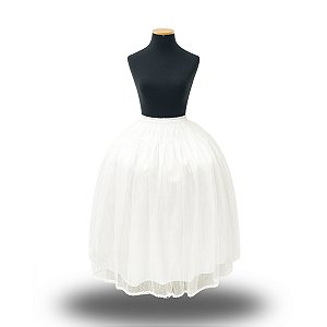Saia Renda Light Branca - Umbanda e Candomblé
