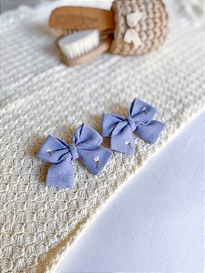 Par de Laço Maria- Azul