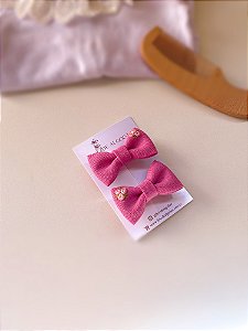 Par de Laço Teresa - Rosa