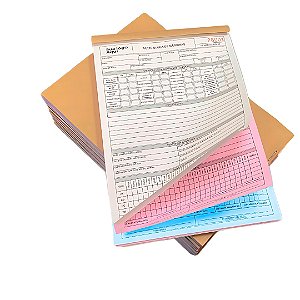 BLOCO 100 FOLHAS 100X3 -AUTOCOPY56G - 7,5X10,5CM 10 UNIDADES