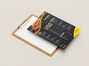 CARDÁPIOS  - KRAFT 250G - 10,5X30CM 4x0- 100 UNI