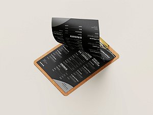 CARDÁPIOS  - KRAFT 250G - 10,5X30CM 1x1- 100 UNI