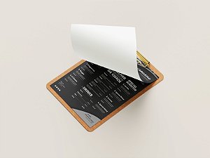CARDÁPIOS  - SUPREMO 250G - 15X21CM 1x0- 100 UNI