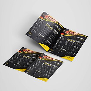 CARDÁPIOS PERSONALIZADOS 4PAG C/DOBRA SUPREMO300G 33X48CM4x4