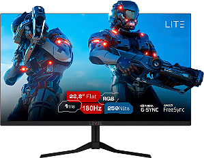 Monitor Gamer Level Lite 23.8' ELED, FHD, 180Hz, 1ms, IPS, Freesync e G-sync - L2411SU Preto