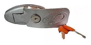 CONJUNTO DE ALAVANCAS DO DESTRAVAMENTO DZ INDUSTRIAL ALUMINIO C/ FECHADURA E CHAVE/LINGUETA