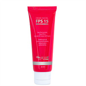 Creme Facial FPS 15 Niacinamida - Max Love 30ml