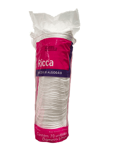 Disco de Algodão Ricca 50 unidades