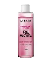 Demaquilante Bifasico Rosa Mosqueta - 150ML PORAN
