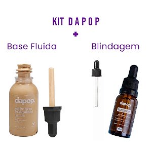 kit Base Fluida "Make Bem Basiquinha" Cor : 03 + Blindagem  - Dapop