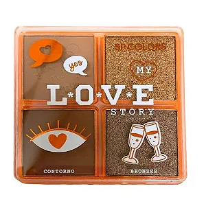 Paleta de Contorno e Bronzer SP Colors SP338