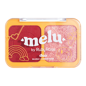 Duo Blush e Iluminador Cremoso Cor: Garden - Melu By Ruby Rose