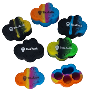 Slick de silicone 22ml com divisória container potinho de armazenamento Kit com 5
