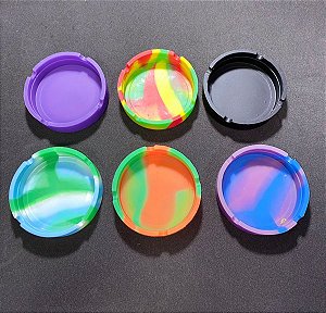 Cinzeiro de silicone redondo Atacado Kit com 5 unidades