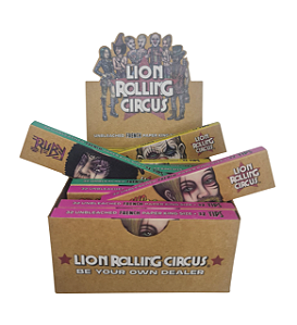 Caixa Seda Lion com piteira Premium Brown
