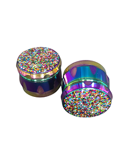 Triturador de metal glitter 4 partes atacado