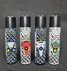 Isqueiro Clipper atacado coleção nova Game Life 3 com 24 unidades