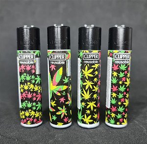 Isqueiro Clipper atacado coleção nova Jamaican Patern com 24 unidades