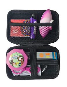 Kit Case completão + tesoura + cuia + seda 9 itens