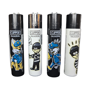 Isqueiro Clipper atacado coleção nova Bandido com 24 unidades