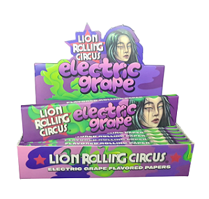 Seda Saborizada Uva King Size Lion Rolling Circus Eletric grape