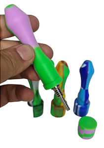 Nectar coletor de silicone com ponta de titânio