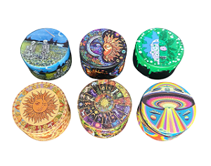 Triturador de metal 3 partes estampado com pá de extração