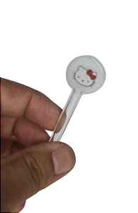 Piteira de vidro Hello Kitty inspiração diversas cores