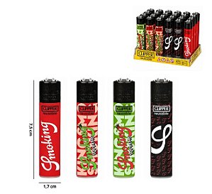 Display Isqueiro Clipper Edição LIMITADA Colab Smoking com 24 unidades