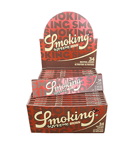 Caixa Seda Smoking Supreme Brown Original Atacado